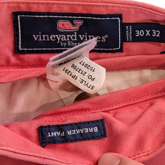 Vineyard Vines Coral Breaker Pants - Mens 30x32 - Preowned - Picture 3 of 3